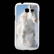 Coque Samsung Galaxy Fresh Cheval blanc dans la neige 2