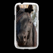 Coque Samsung Galaxy Fresh Tête de cheval noir