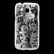 Coque Samsung Galaxy Fresh graffiti seamless background en noir et blanc
