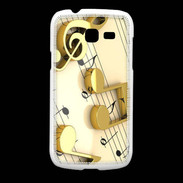 Coque Samsung Galaxy Fresh Portée de notes en or