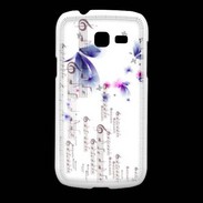 Coque Samsung Galaxy Fresh Papillons et notes de musique