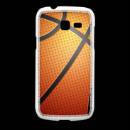 Coque Samsung Galaxy Fresh Effet Ballon de basket orange et noir