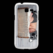 Coque Samsung Galaxy Fresh Bébé dormant avec chapeau tête de chat