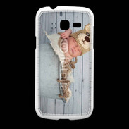 Coque Samsung Galaxy Fresh Bébé nounours dormant dans une bassine