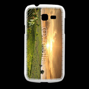 Coque Samsung Galaxy Fresh Couché de soleil sur champs de vignes