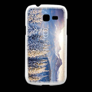 Coque Samsung Galaxy Fresh Montagne enneigée et ensoleillée