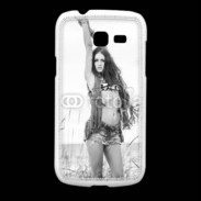 Coque Samsung Galaxy Fresh Hippie noir et blanc