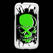Coque Samsung Galaxy Fresh Tête de mort en vert et noir