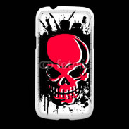 Coque Samsung Galaxy Fresh Tête de Mort en Rouge et Noir