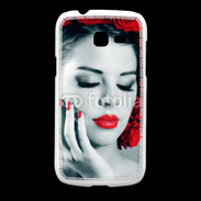 Coque Samsung Galaxy Fresh Vernis rouge et roses esthétisme