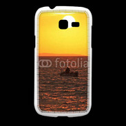 Coque Samsung Galaxy Fresh Levé de soleil et bateau de pêche en mer