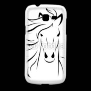 Coque Samsung Galaxy Fresh Vector image of an horse on white