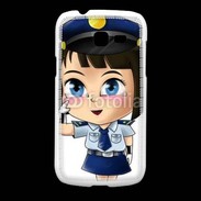 Coque Samsung Galaxy Fresh Cute cartoon illustration of a policewoman