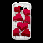 Coque Samsung Galaxy Fresh Coeur en bois