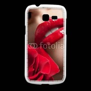Coque Samsung Galaxy Fresh Bouche et rose glamour