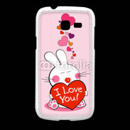 Coque Samsung Galaxy Fresh I love you Bunny