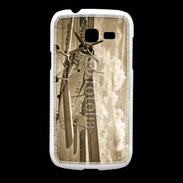 Coque Samsung Galaxy Fresh Vieux biplans en noir et blanc