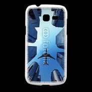 Coque Samsung Galaxy Fresh Avion de ligne au dessus des immeubles