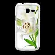 Coque Samsung Galaxy Fresh Fleurs de Lys blanc