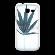 Coque Samsung Galaxy Fresh Marijuana en bleu et blanc