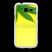 Coque Samsung Galaxy Fresh Feuille de cannabis sur fond jaune 2