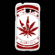 Coque Samsung Galaxy Fresh Red stamp with marijuana leaf