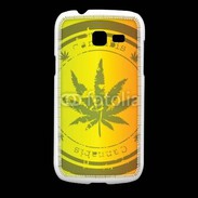 Coque Samsung Galaxy Fresh Marijuana stamp on rastafarian background