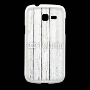 Coque Samsung Galaxy Fresh Aspect bois blanc vieilli