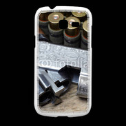 Coque Samsung Galaxy Fresh Vintage fusil et cartouche