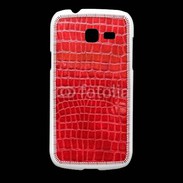 Coque Samsung Galaxy Fresh Effet crocodile rouge