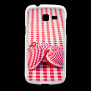 Coque Samsung Galaxy Fresh Mode vichy et petit coeur