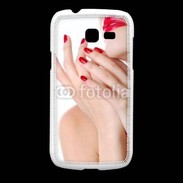 Coque Samsung Galaxy Fresh Sexy et glamour bouche rouge à lèvre et vernis à ongles rouges