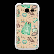 Coque Samsung Galaxy Fresh Fond fashion vert et marron