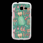 Coque Samsung Galaxy Fresh Fond fashion rose et vert