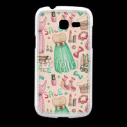 Coque Samsung Galaxy Fresh Fond fashion rose et vert 2