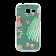 Coque Samsung Galaxy Fresh Fond fashion vert et marron 2