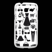 Coque Samsung Galaxy Fresh Fond fashion noir et blanc 2