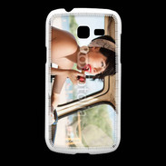 Coque Samsung Galaxy Fresh Femme glamour qui se met du rouge à lèvre