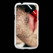 Coque Samsung Galaxy Fresh bouche homme rouge