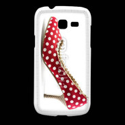 Coque Samsung Galaxy Fresh escarpin petits pois