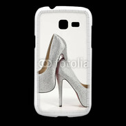 Coque Samsung Galaxy Fresh Escarpins strass argent