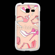 Coque Samsung Galaxy Fresh Fond rose chaussures 