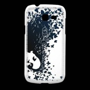 Coque Samsung Galaxy Fresh Woman with a butterflies in hair.