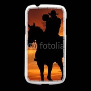 Coque Samsung Galaxy Fresh Silhouette de cowboy