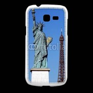 Coque Samsung Galaxy Fresh Statue de la liberté et tour Eiffel