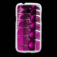Coque Samsung Galaxy Fresh Verre de vin sur fond rose