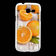 Coque Samsung Galaxy Fresh Belles oranges sur fond en bois