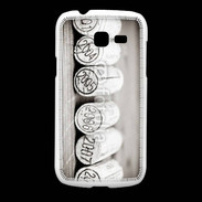 Coque Samsung Galaxy Fresh Bouchons de bouteille de vin en noir et blanc 12