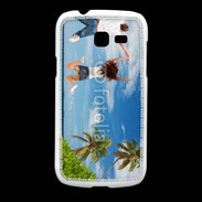 Coque Samsung Galaxy Fresh Couple sautant devant la mer