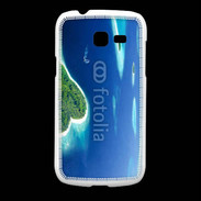 Coque Samsung Galaxy Fresh île en former de cœur au milieu de la mer